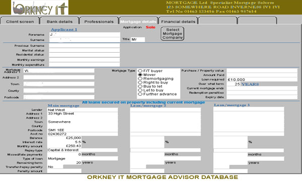 OrkneyIT Mortgage advisors database